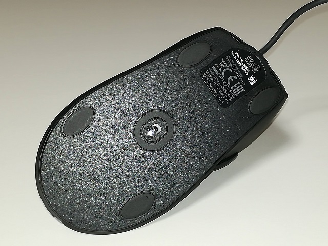 Logicool M500s有線マウスの背面
