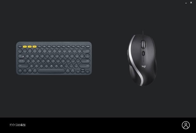 Logicool Optionsのマウスとキーボード