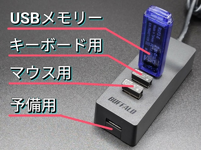 マグネット付きBUFFALO USB3.0は4ポートハブで大満足