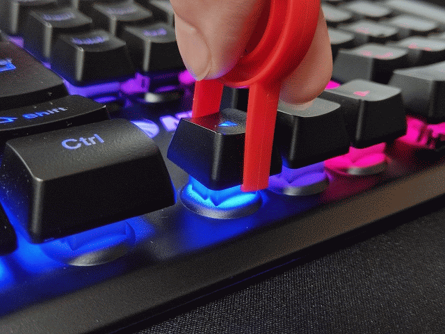 NPET ゲーミングキーボード『K10』のキーキャップを取り外す道具