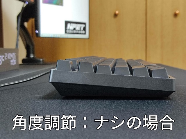 NPET ゲーミングキーボード『K80』スタンド・角度調節ナシ