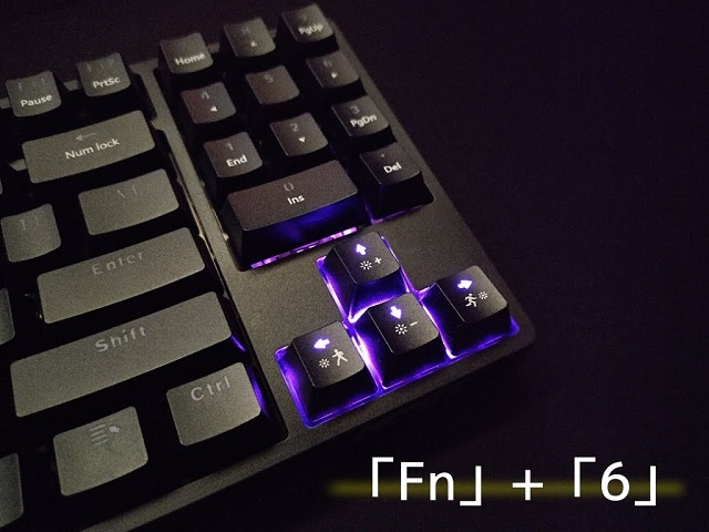 NPET ゲーミングキーボード『K80』Fn＋6＝FPSゲームモード