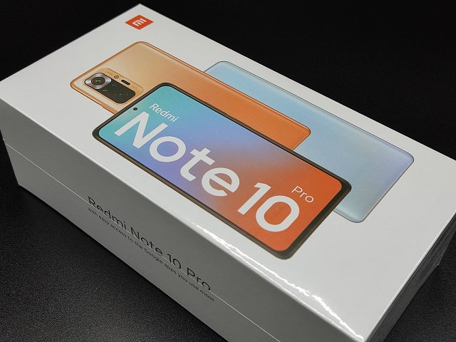 【Redmi Note 10 pro】スマホの外箱とスペック表