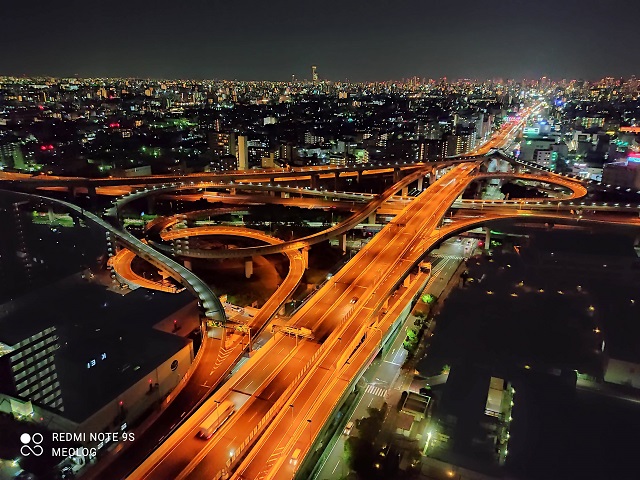 「Redmi Note 9S」詳細比較：カメラ画質について「夜景」を撮影