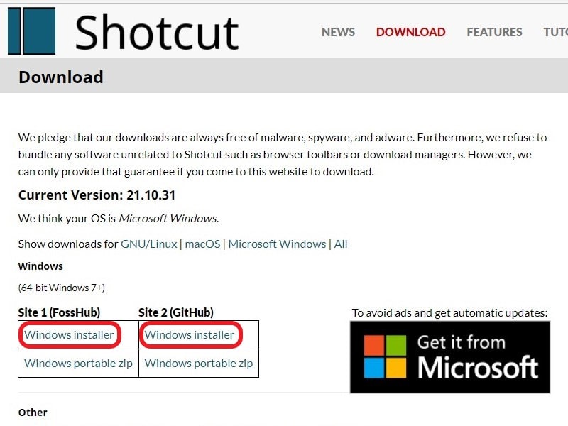 無料動画編集ソフト「Shotcut」：64bit版のダウンロード方法！