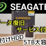 【外付けHDDレビュー】Seagate Expansionポータブルは5TBの大容量で高速！しかもデータ復旧サービス付き