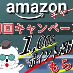 Amazonチャージ【 初回購入限定キャンペーン 】1,000ポイントを無駄にするな！