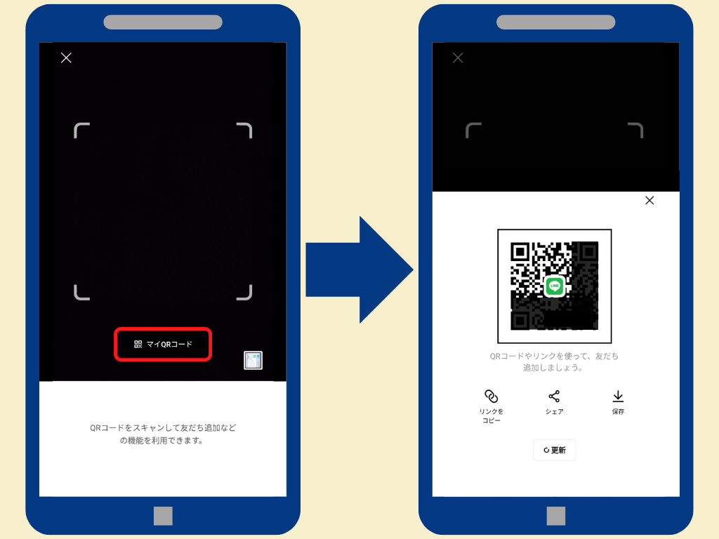 AndroidスマホでQRコードを読み取る方法：スマホ画面に自分のQRコードを表示させる