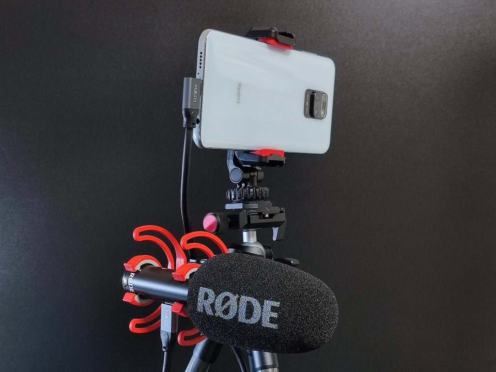 「RODE Reporter」スマホ用アプリ：スマホにマイクを接続