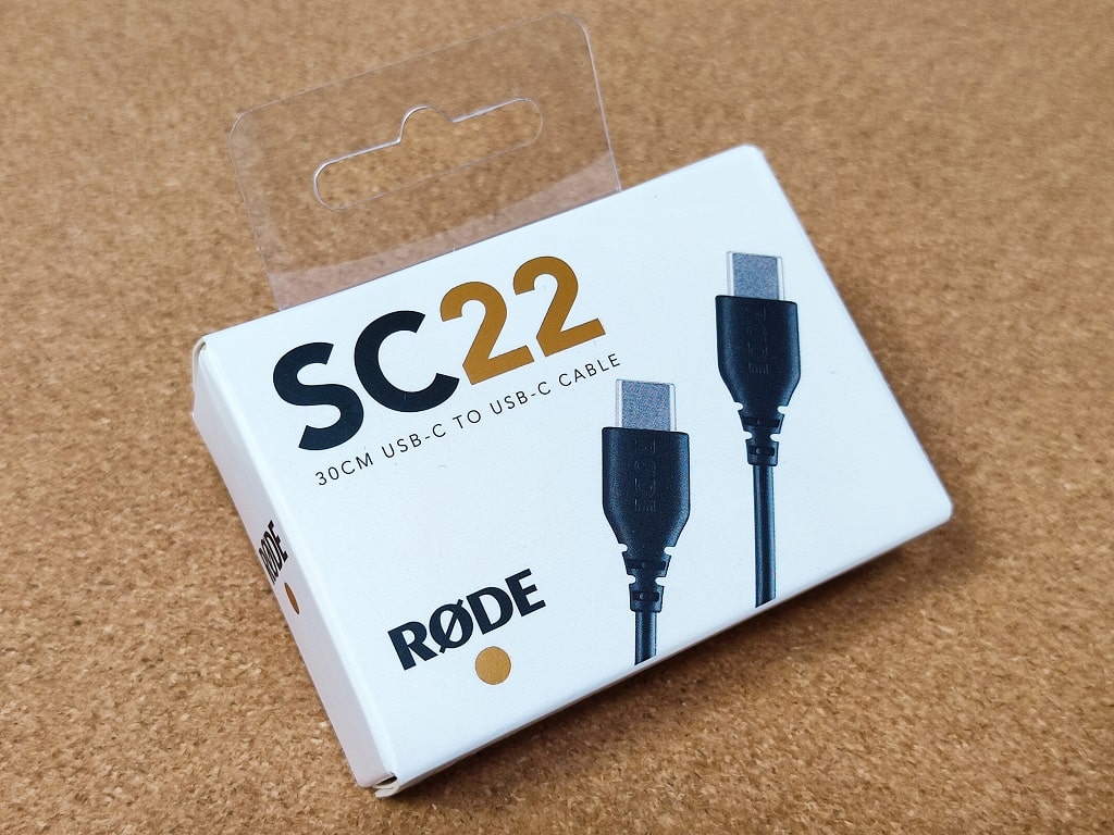 【RODE】ビデオマイクGO IIに使うRODEのケーブル「SC22」の外箱