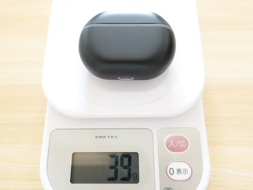 SOUNDPEATS Capsule3 Proのサイズ・重量：充電ケースの重量