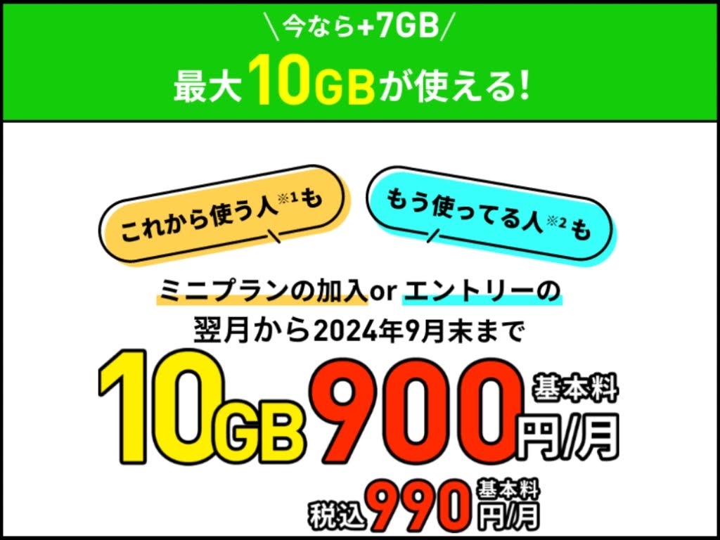 LINEMO：新料金プラン発表記念キャンペーンを実施！