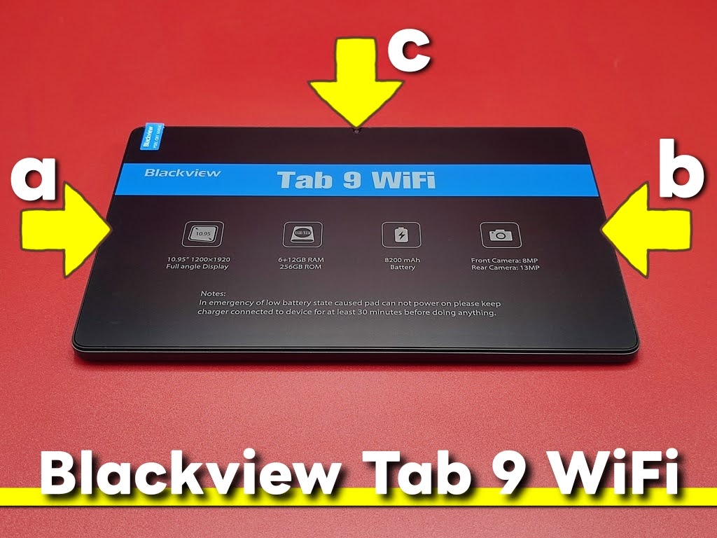 Blackview Tab 9 WiFi タブレット：本体周りのインターフェースを確認！