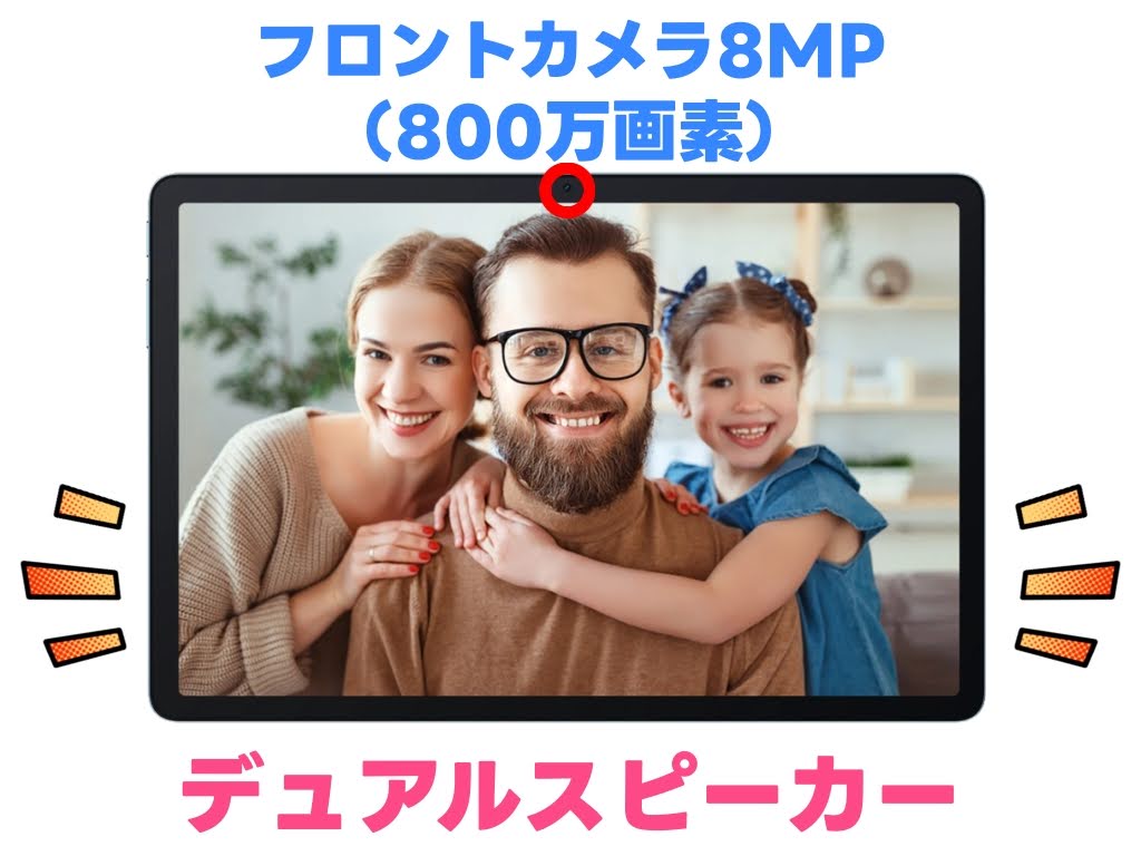 Blackview Tab 9 WiFi タブレット：デュアルスピーカー