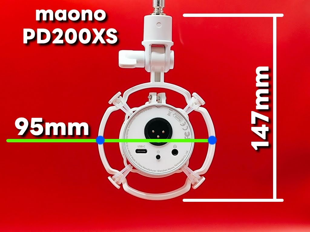 maono PD200XS ダイナミックマイク：メジャー測定なので参考程度に！