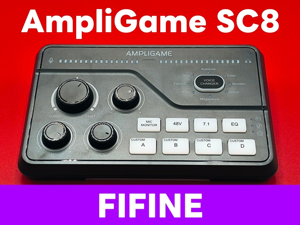 FIFINE AmpliGame SC8 オーディオミキサー本体