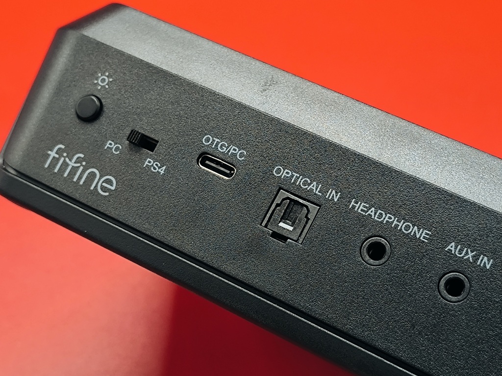 FIFINE AmpliGame SC8 オーディオミキサー：接続端子