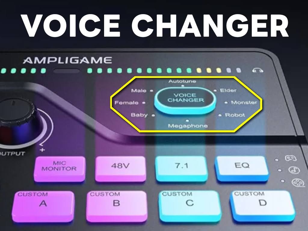 FIFINE AmpliGame SC8 オーディオミキサー：ボイスチェンジャー！