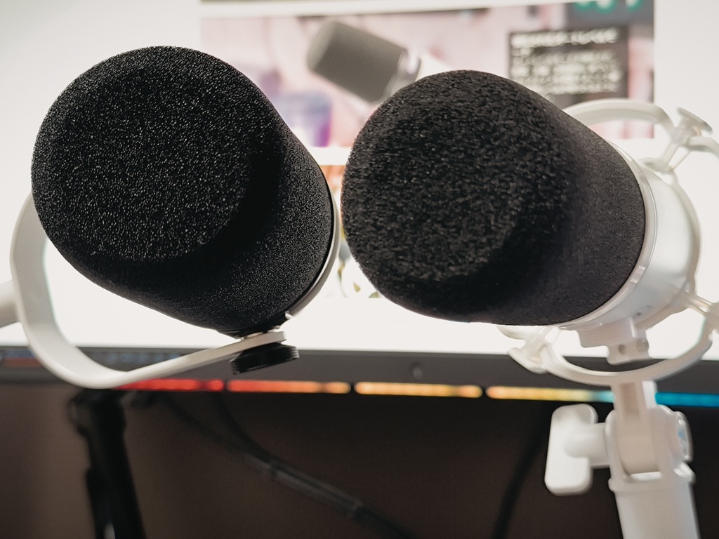 ふたつのマイクで同時録音！実際の音声