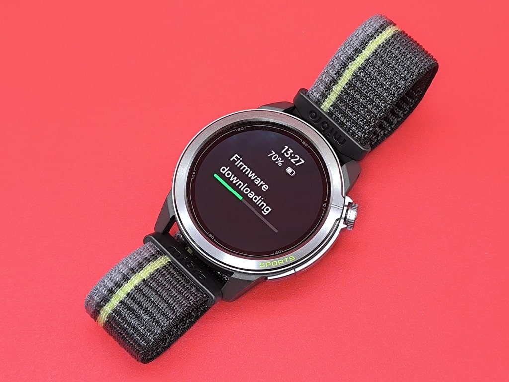 Mibro GS Active 2 スマートウォッチとスマホの画面が連動している