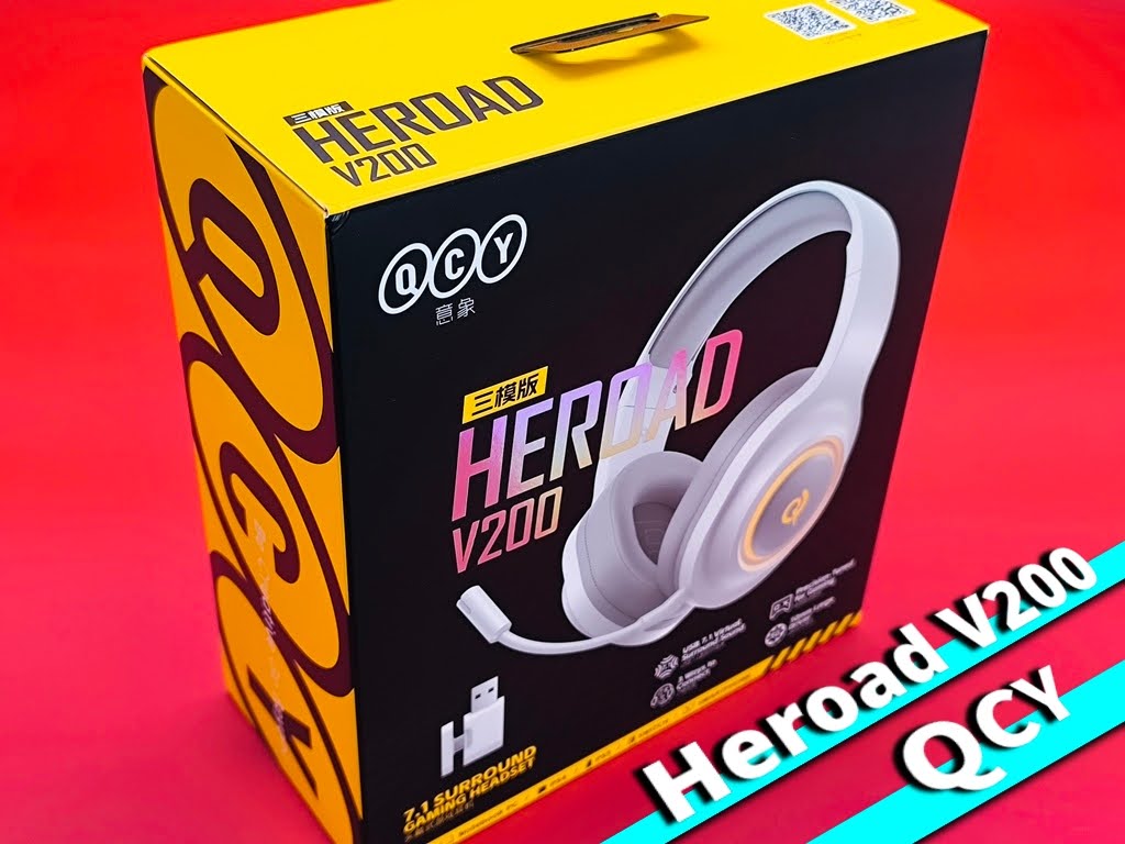 QCY Heroad V200 ゲーミングヘッドセット!化粧箱がGOOD