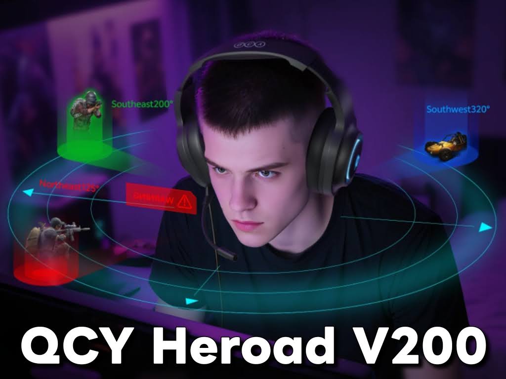 QCY Heroad V200 ゲーミングヘッドセットの音質について:前後左右含めて音の立体感もある