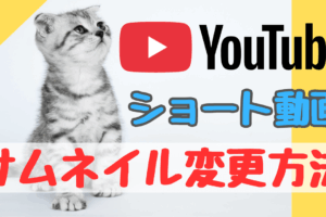 YouTube ショート動画のサムネイル変更方法！PCで編集した動画、公開後でも差し替えできます！