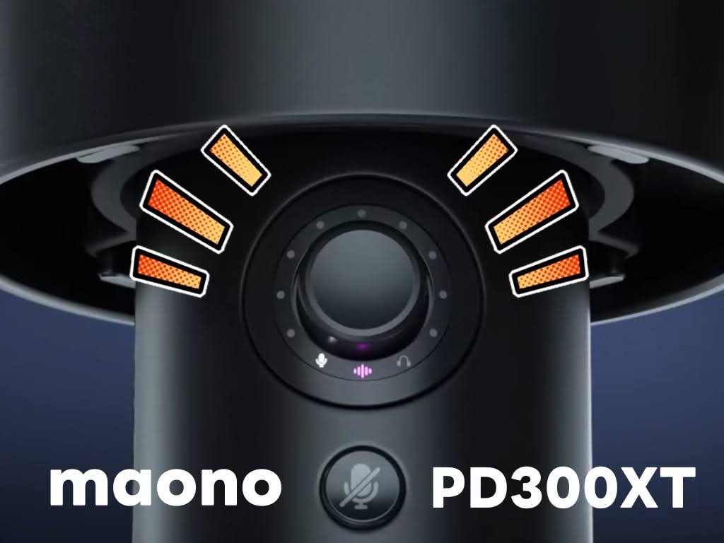 MAONO PD300XT レビュー!マイクゲインの場合、直観的に調整ができる