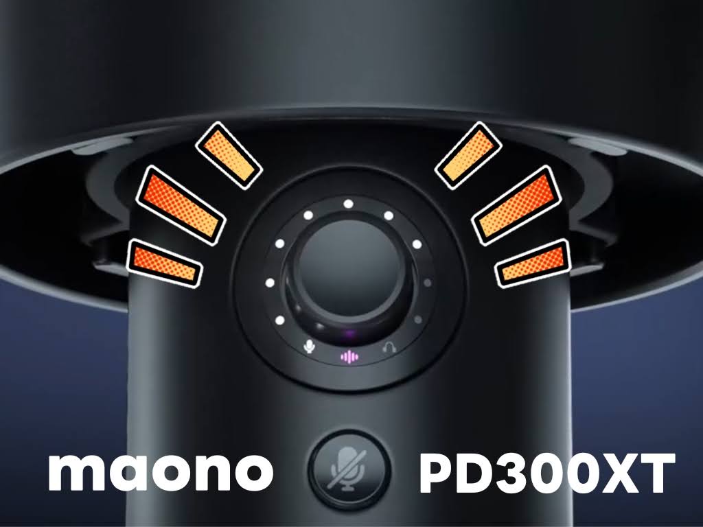 MAONO PD300XT レビュー!モニターミックス調整とはPC音源とマイク音源のボリュームバランス調整ができる優れ機能