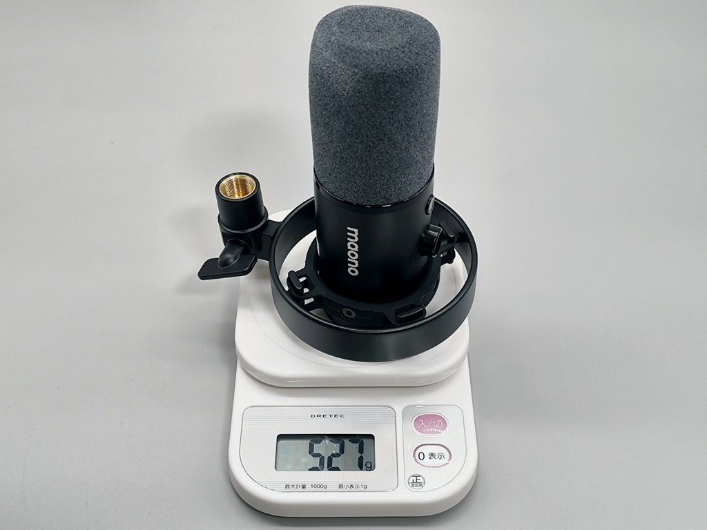 MAONO PD300XT レビュー!マイク本体:527g