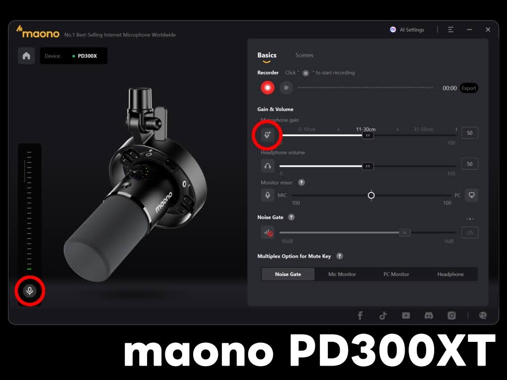 maono PD300XT:専用ソフトMaono Linkの機能を見ていく