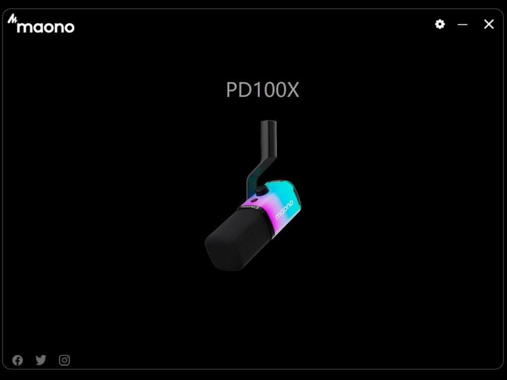 Maono Link「PD100X」の使い方：マイク本体をクリック！