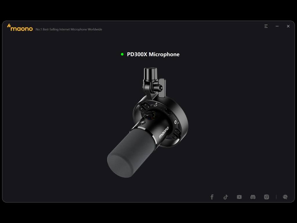 Maono Link「PD300X」の使い方：マイク本体をクリック！