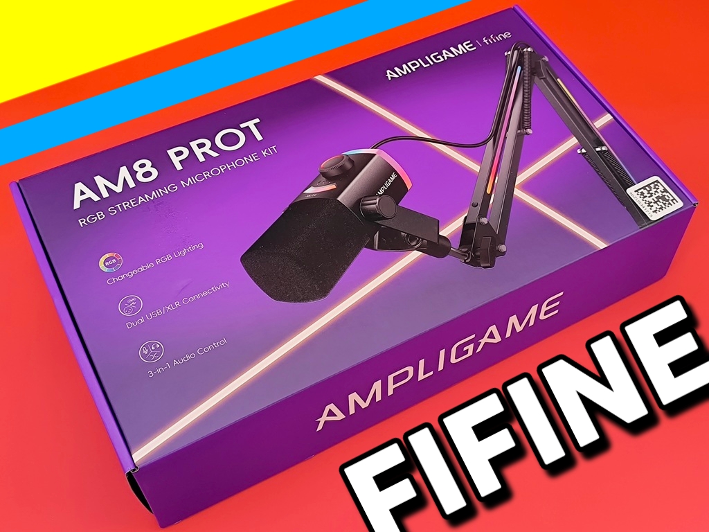 FIFINE AM8PROT RGBマイクアーム付きのダイナミックマイク:化粧箱からしてオシャレ過ぎる