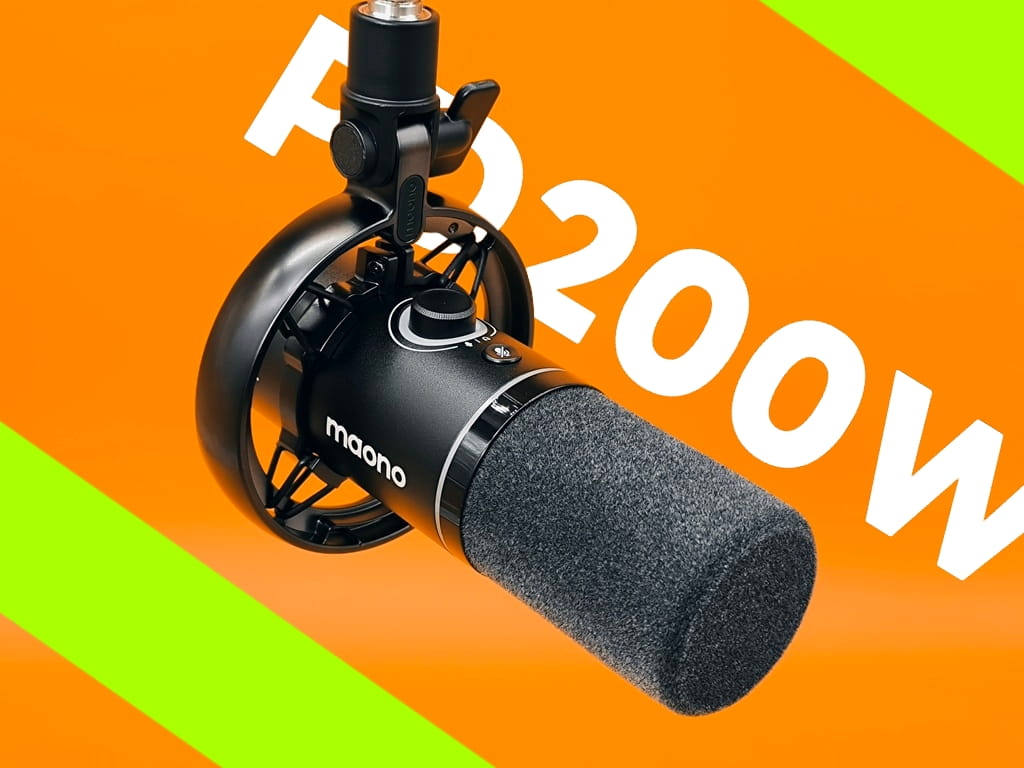 maono PD200W ハイブリッドダイナミックマイク：本体外観