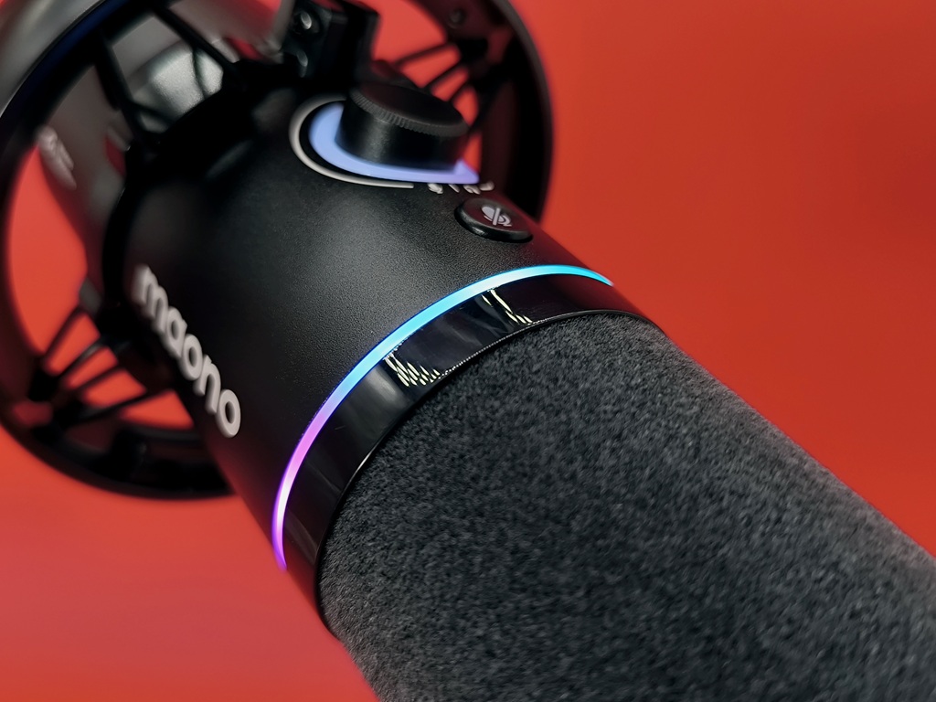 専用ソフト「Maono Link」RGBボタンを短押しでOK