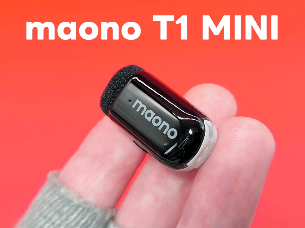 MAONO ワイヤレスマイク【T1 MINI】はほんとに小さい