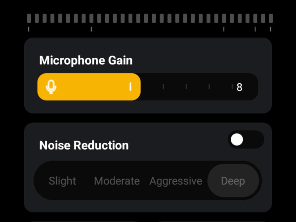 maono T1 MINI：専用ソフト「Maono Link」16段階のマイクゲイン調整