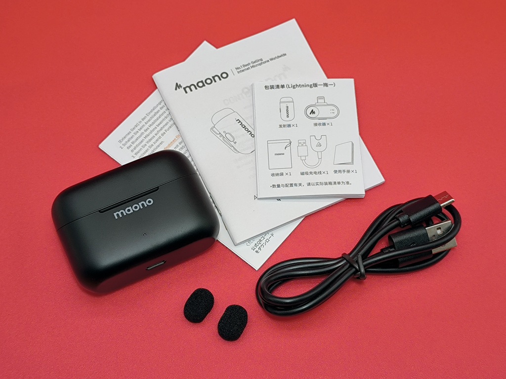 MAONO ワイヤレスマイク【T1 MINI】の内容物
