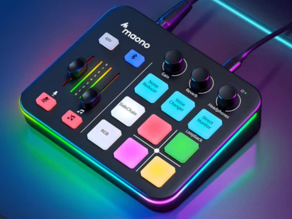 maono G1 NEO ゲーミングオーディオミキサー：シンプル操作だから誰でも簡単に使える
