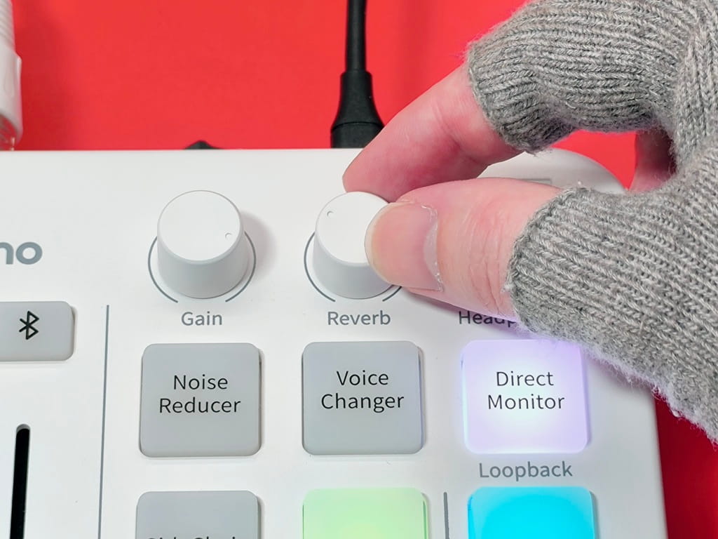 maono G1 NEO ゲーミングオーディオミキサーの機能：「Reverb」