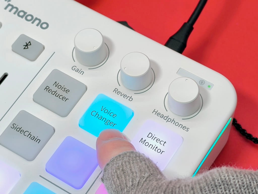 maono G1 NEO ゲーミングオーディオミキサーの機能：「Voice Changer」