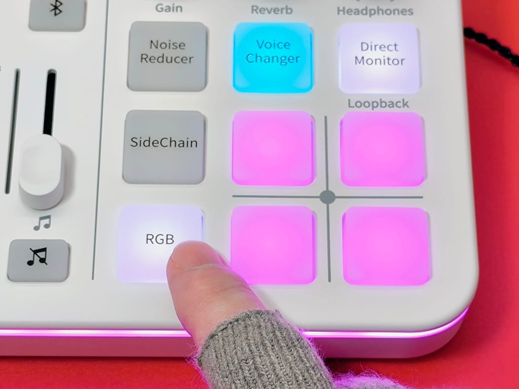 maono G1 NEO ゲーミングオーディオミキサーの機能：RGB機能