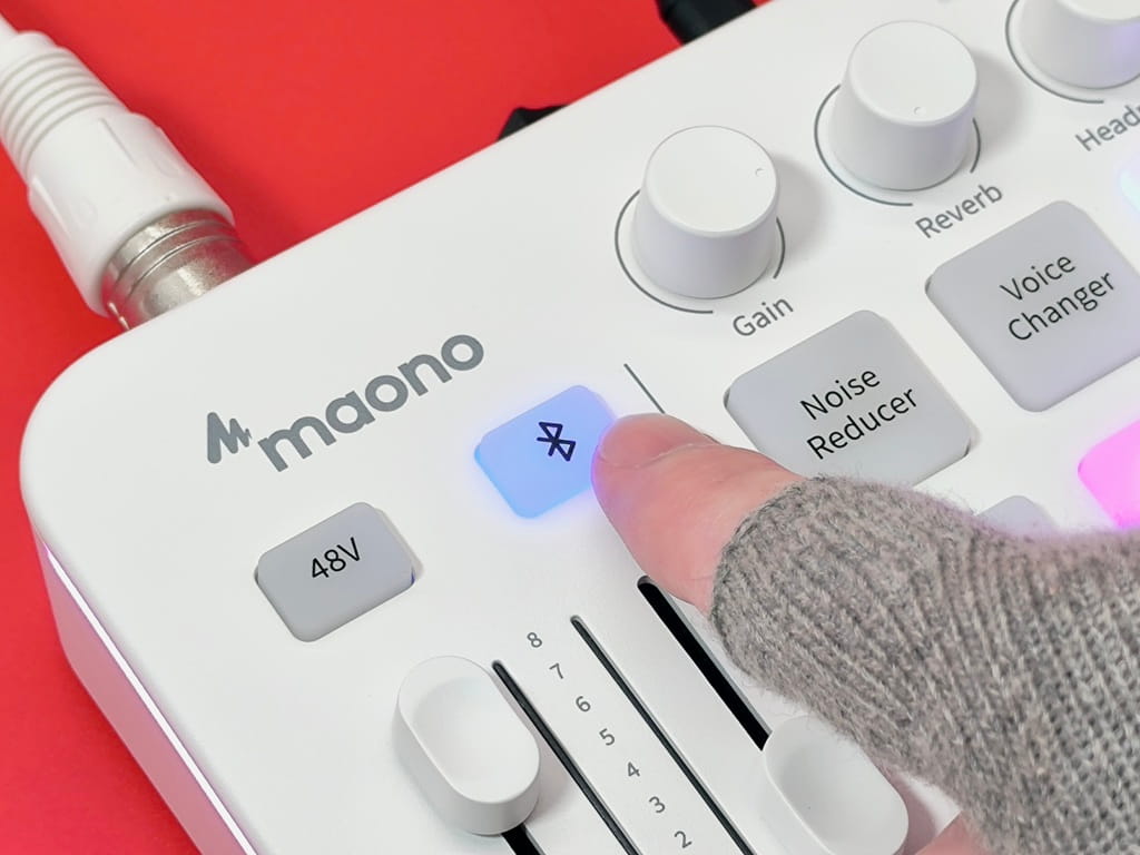maono G1 NEO ゲーミングオーディオミキサーの機能：「Bluetooth」接続