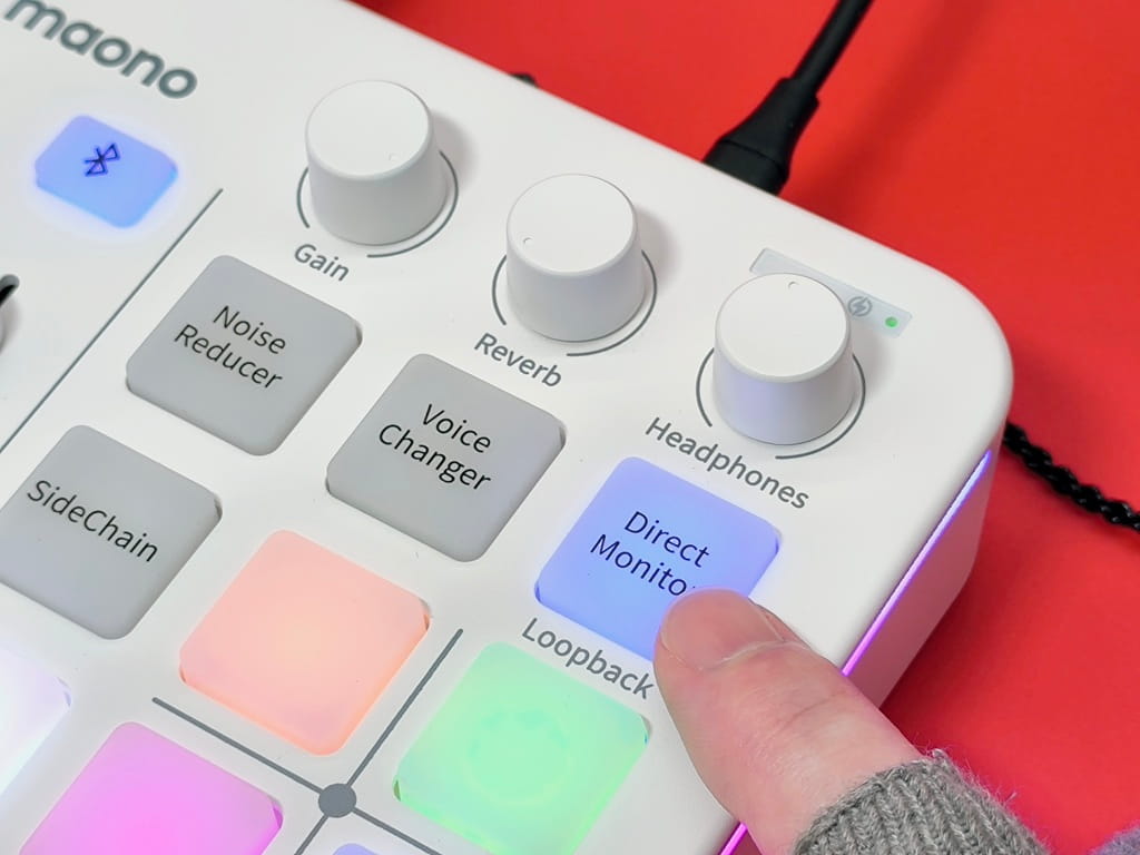 maono G1 NEO ゲーミングオーディオミキサーの機能：「Loopback」