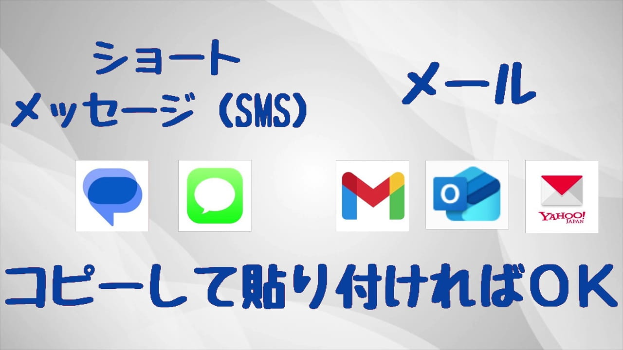 ワンタイムパスワードを確認→コピーして貼り付ければOK!