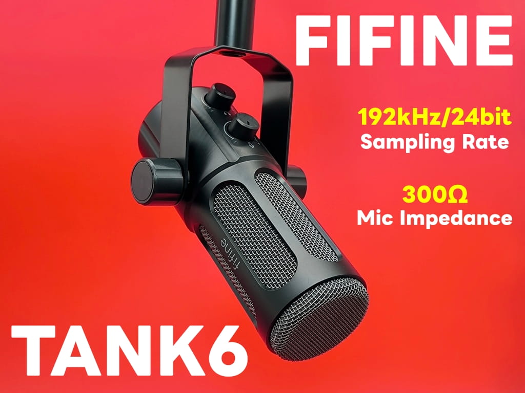 FIFINE Tank6 ダイナミックマイク：重厚感あるシックなデザインがマジで最高