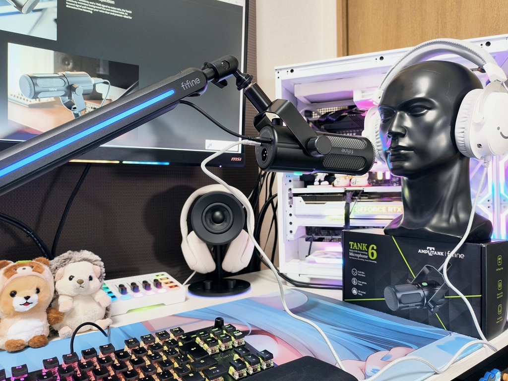 FIFINE Tank6 ダイナミックマイクの音声を確認：USB接続、デスクトップPC