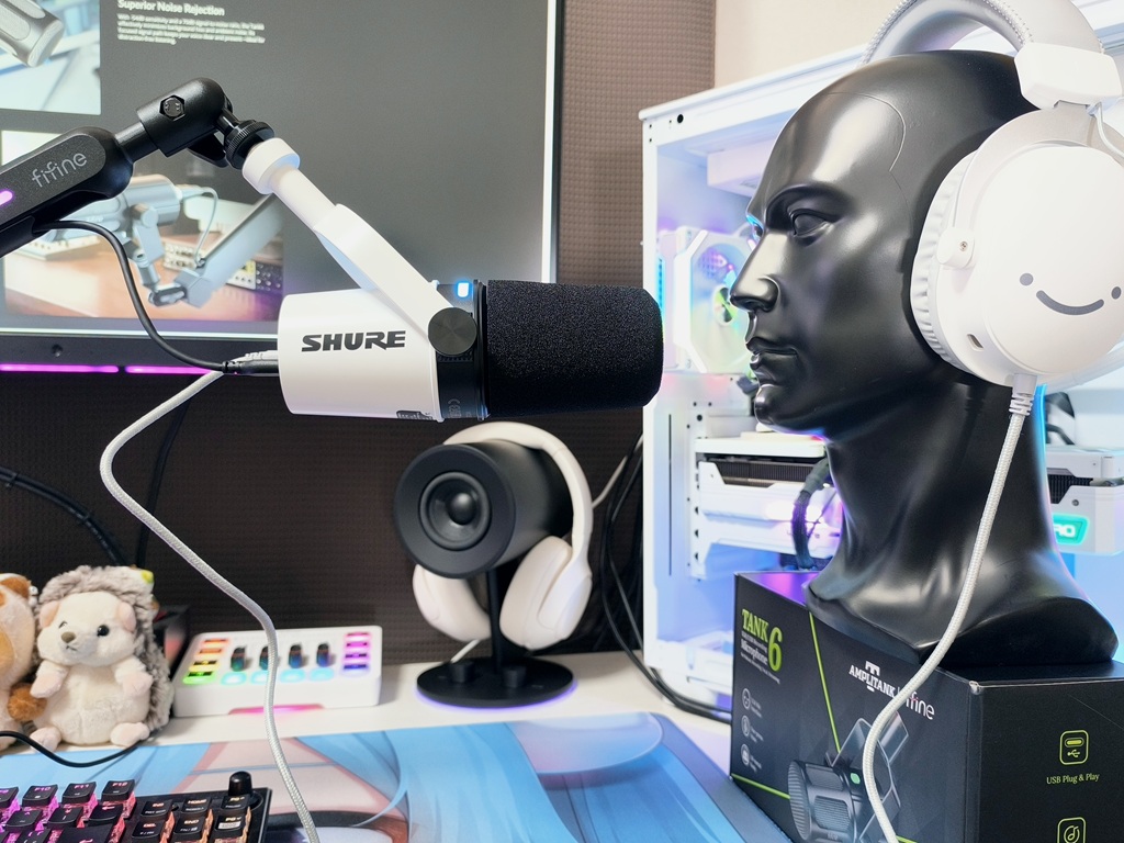 「SHURE MV7+」の音声を確認：USB接続：デスクトップPC