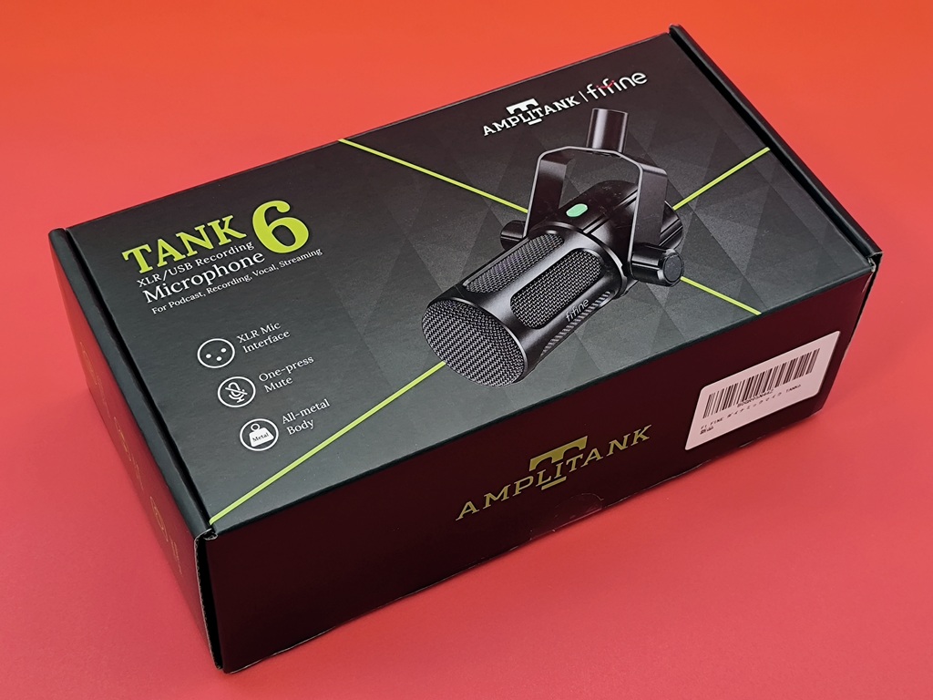FIFINE Tank6 ダイナミックマイク：落ち着きあるデザインの化粧箱